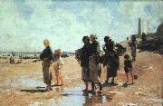 John Singer Sargent Oyster Gatherers of Cancale oil painting on canvas